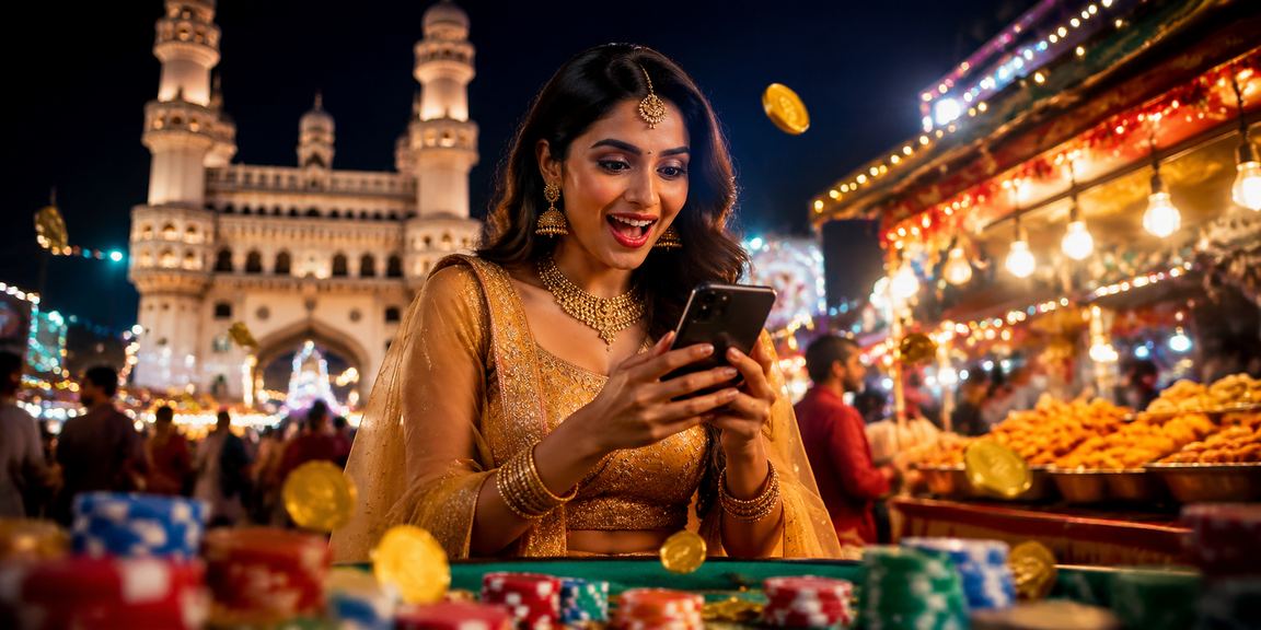 Playing Rummy via mobile device in Hyderabad